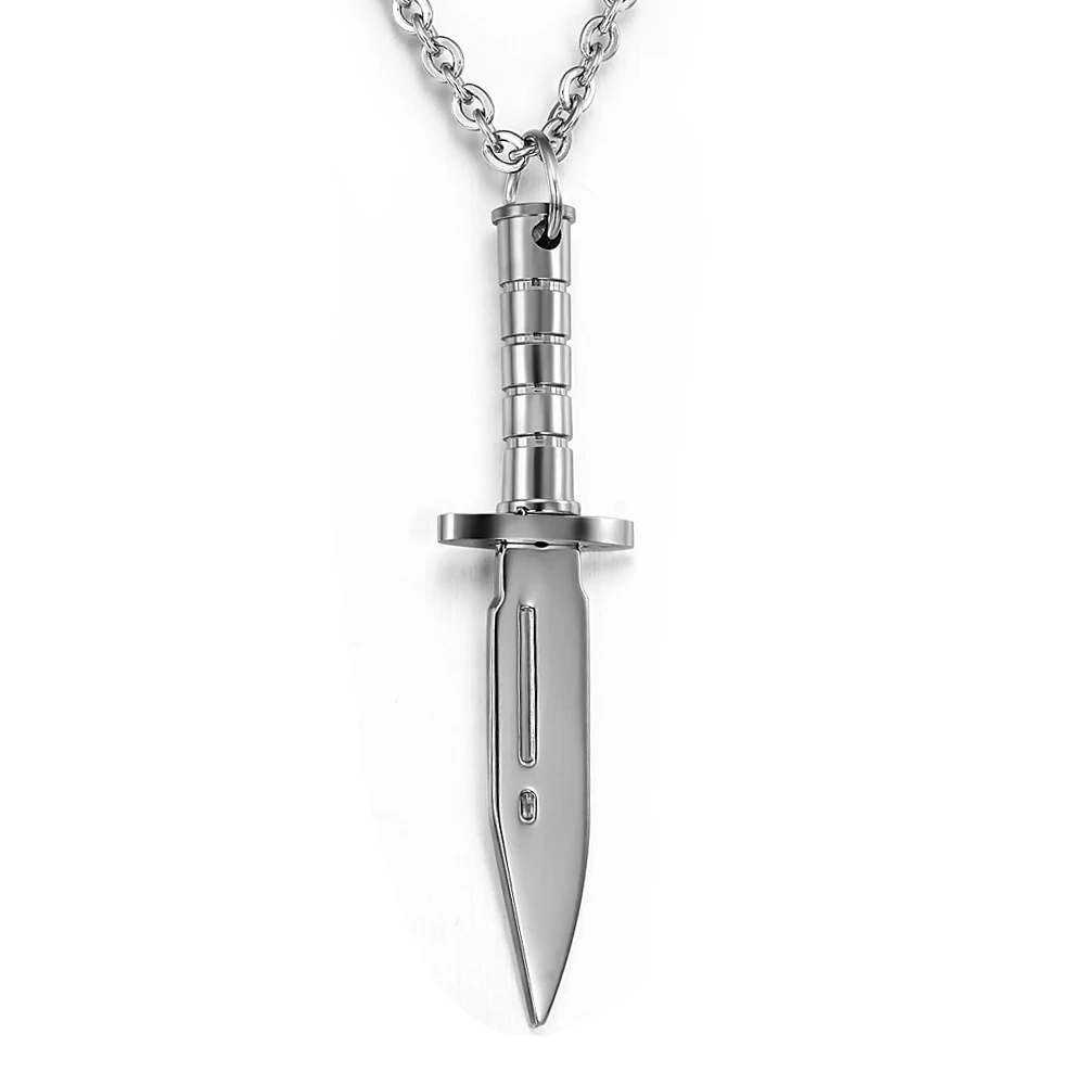 2016 men necklace vintage jewelry personalized dagger necklaces