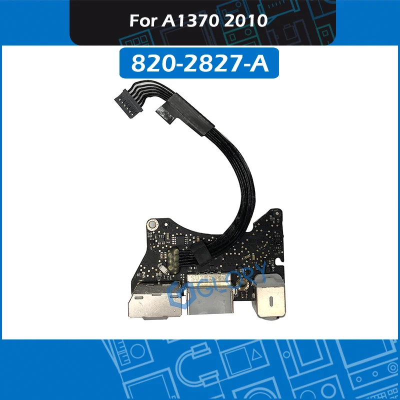 

Original A1370 I/O Board 820-2827-A For MacBook Air 11" Late 2010 USB Audio Board Power DC Jack Replacement MC505