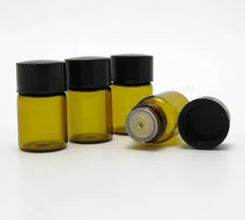 

50 x 2ml Mini Amber Glass Dropper Essential Oil Bottle 2cc Empty Protable Sample Vial For Essential Oil Use