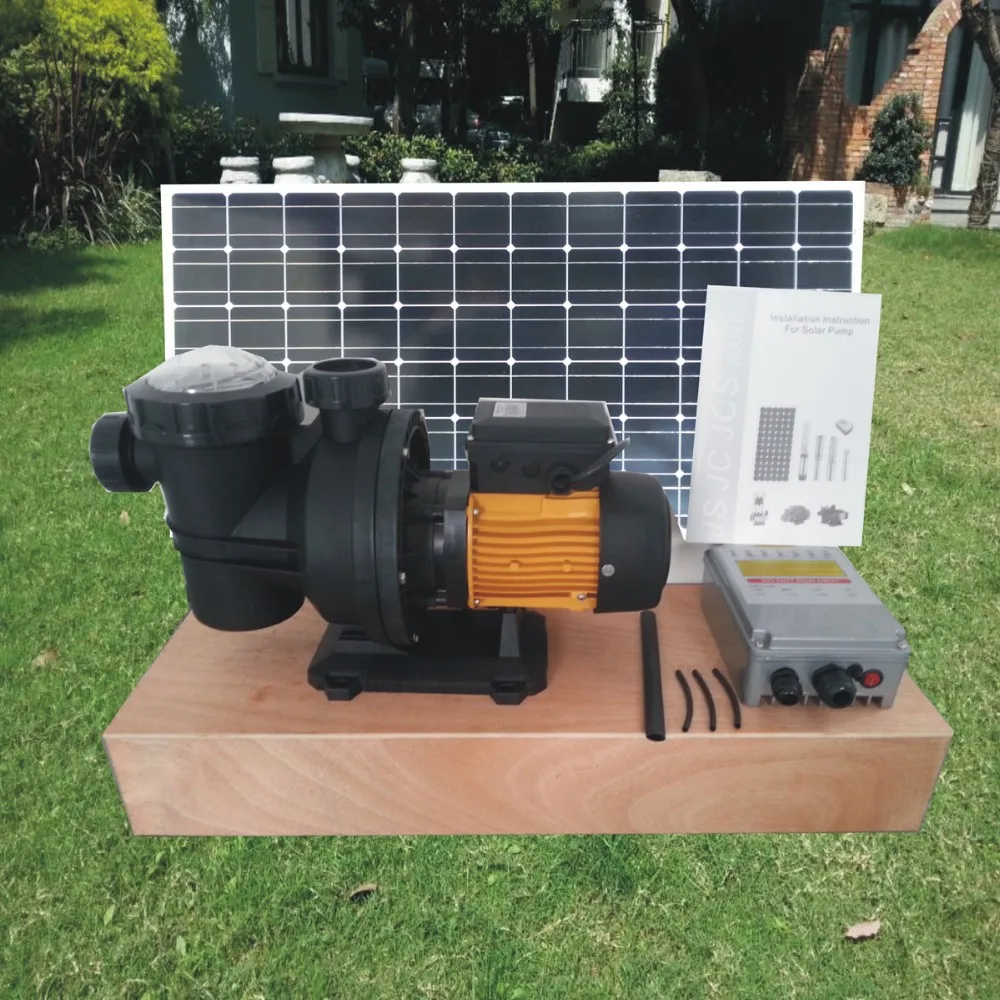 2 years warranty 370w Solar powered swimming pool pump solar pool pumps 