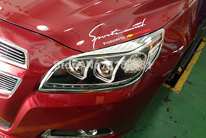Хромированная накладка на фару для Chevrolet Malibu 2013 2014 2015 ABS|trim cover|abs chrometrim chrome |