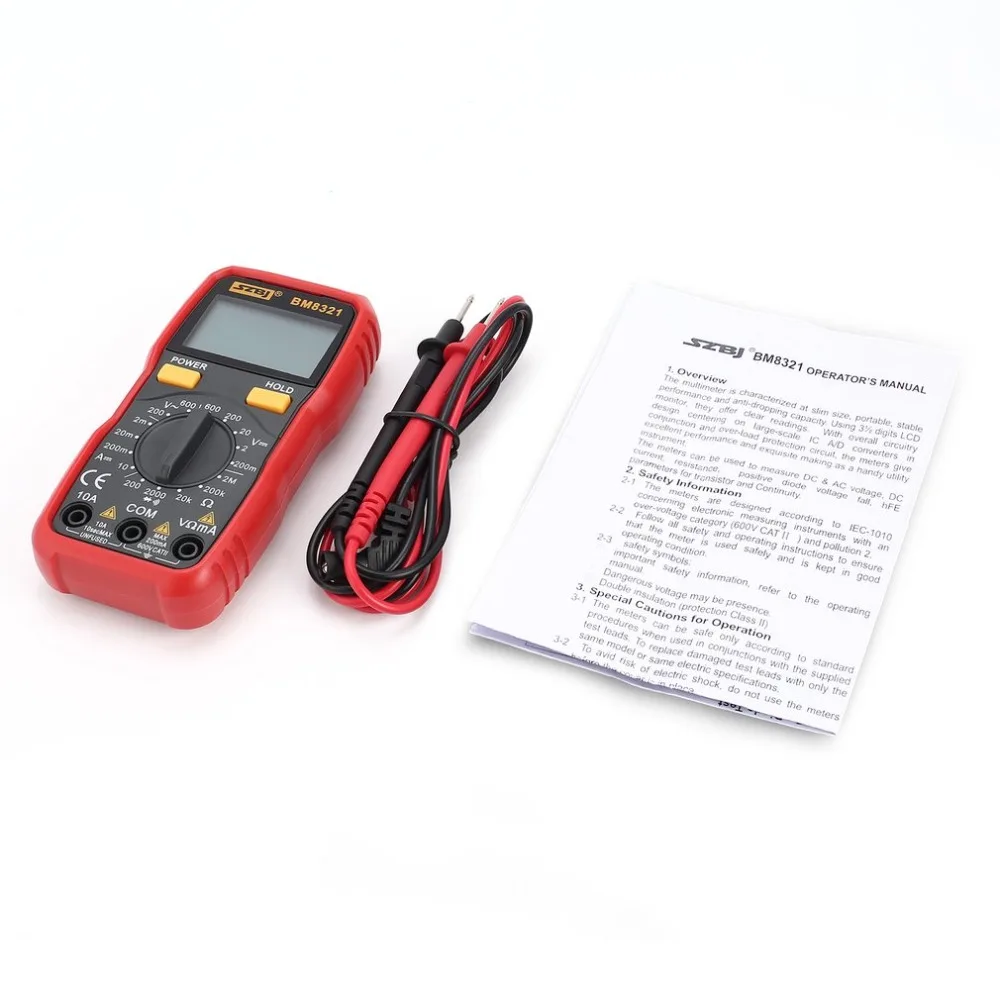 

Mini Handheld Digital Megger Multimeter Insulation Resistance ohm esr Meter 1999 Counts AC/DC Voltage Current Transistor Tester