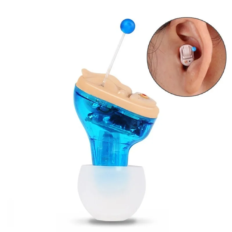 Mini Ear Sound Amplifier digital Hearing Aid Invisible Earplugs Volume