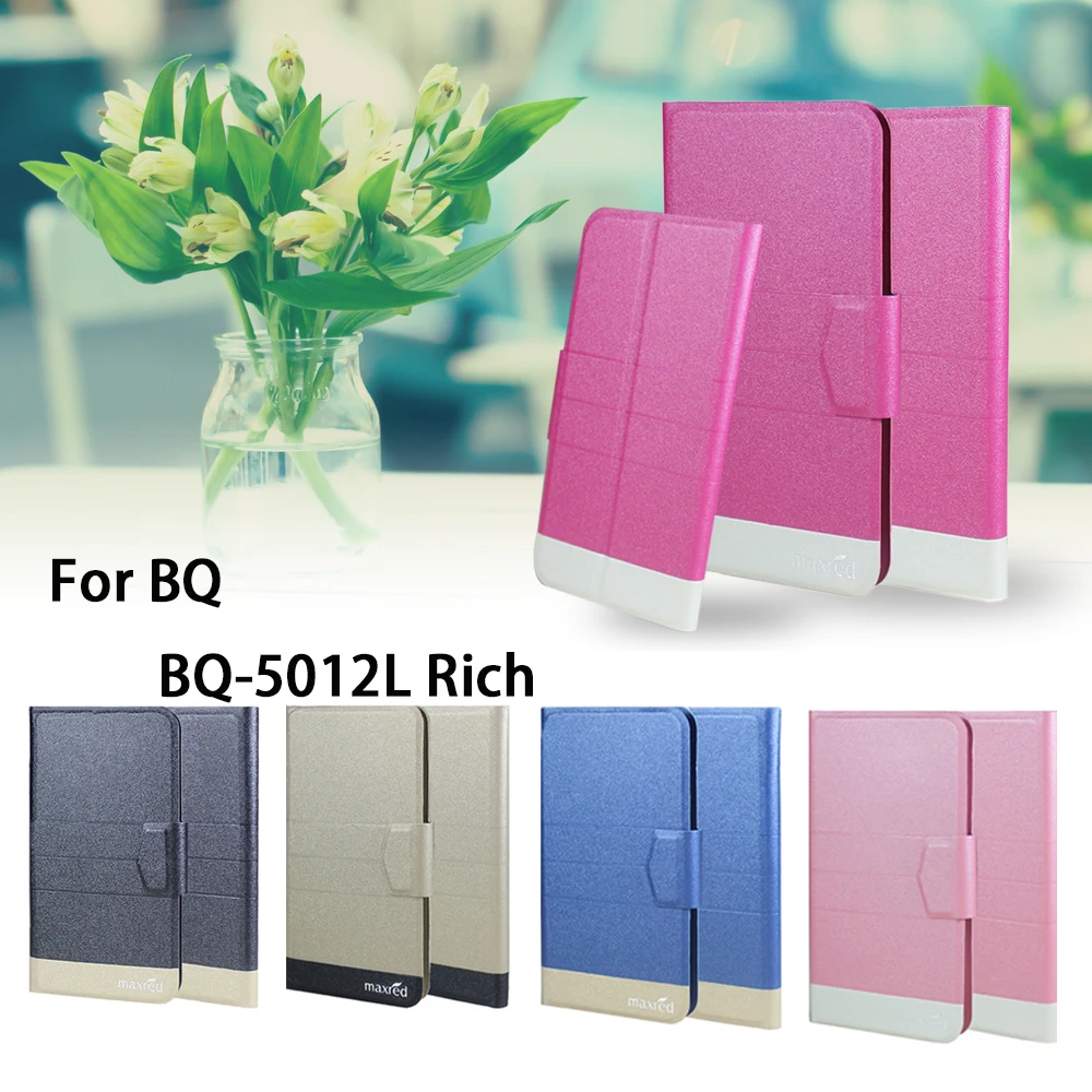 

5 Colors Hot! BQ BQ-5012L Rich Case Phone Leather Cover,Factory Direct Protective Full Flip Stand Leather Phone Shell Cases