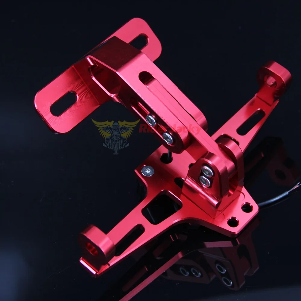 Регулируемый CNC алюминиевый держатель рамки номерного знака мотоцикла кронштейн