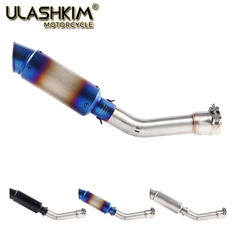 

Motorcycle Full System Exhaust Escape Muffler Middle Link Pipe Slip On For YAMAHA FZ1 FZ1N FZ1000 2005 to 2016 DB-KILLER