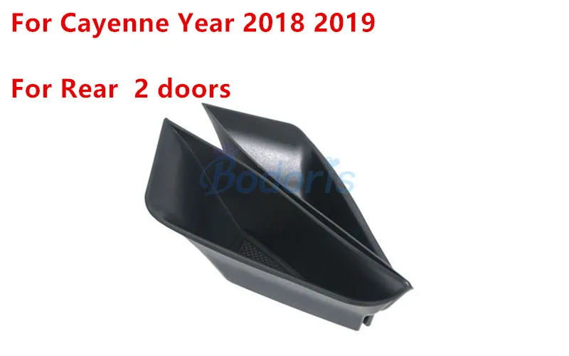 Для Porsche Cayenne Автомобильный держатель для двери подлокотник коробка для хранения перчаток консоль Органайзер контейнер лоток аксессуары - Название цвета: For Rear 2 doors