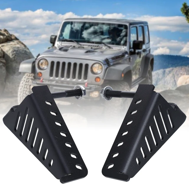 2pcs Front Foot Pedal Car Door Rest For Jeep 2pcs Front Foot Pedal Car Door Rest For Jeep Wrangler Jk 2dr 4dr 2007 2017 Cool Auto Refit Accesorios Automovil