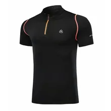 Мужская футболка на молнии для бега, Мужская футболка для ракеток для бадминтона и тенниса, баскетбольный спортзал, футболка, быстросохнущая спортивная короткая тренировочная одежда DIY