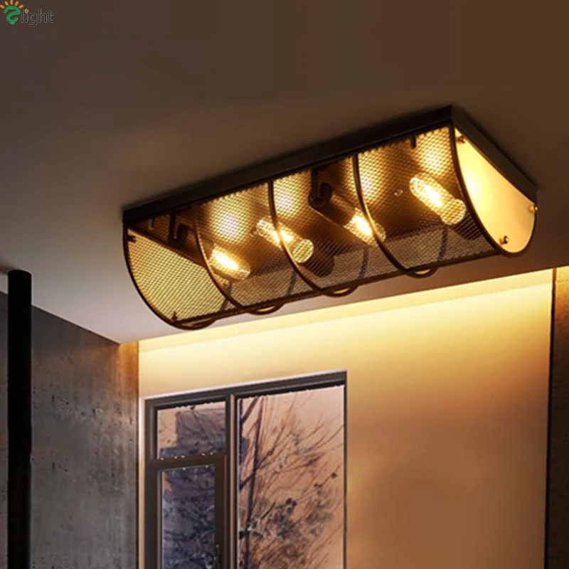 American retro metal LED Luces de techo luminarias dormitorio simple LED techo lámparas loft bar LED lámpara de techo lamparas American retro metal LED Luces de techo luminarias dormitorio simple LED techo lámparas loft bar LED lámpara de techo lamparas