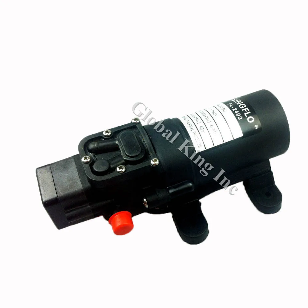 

DC 24V 3.8L/Min Electric Diaphragm Pump 35PSI High Pressure Self-Priming Water Pump