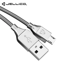 Jellico Роскошный Металлический USB кабель для Xiaomi USB Micro телефонный кабель 2A Быстрая Зарядка Синхронизация данных USB кабель провод для huawei samsung