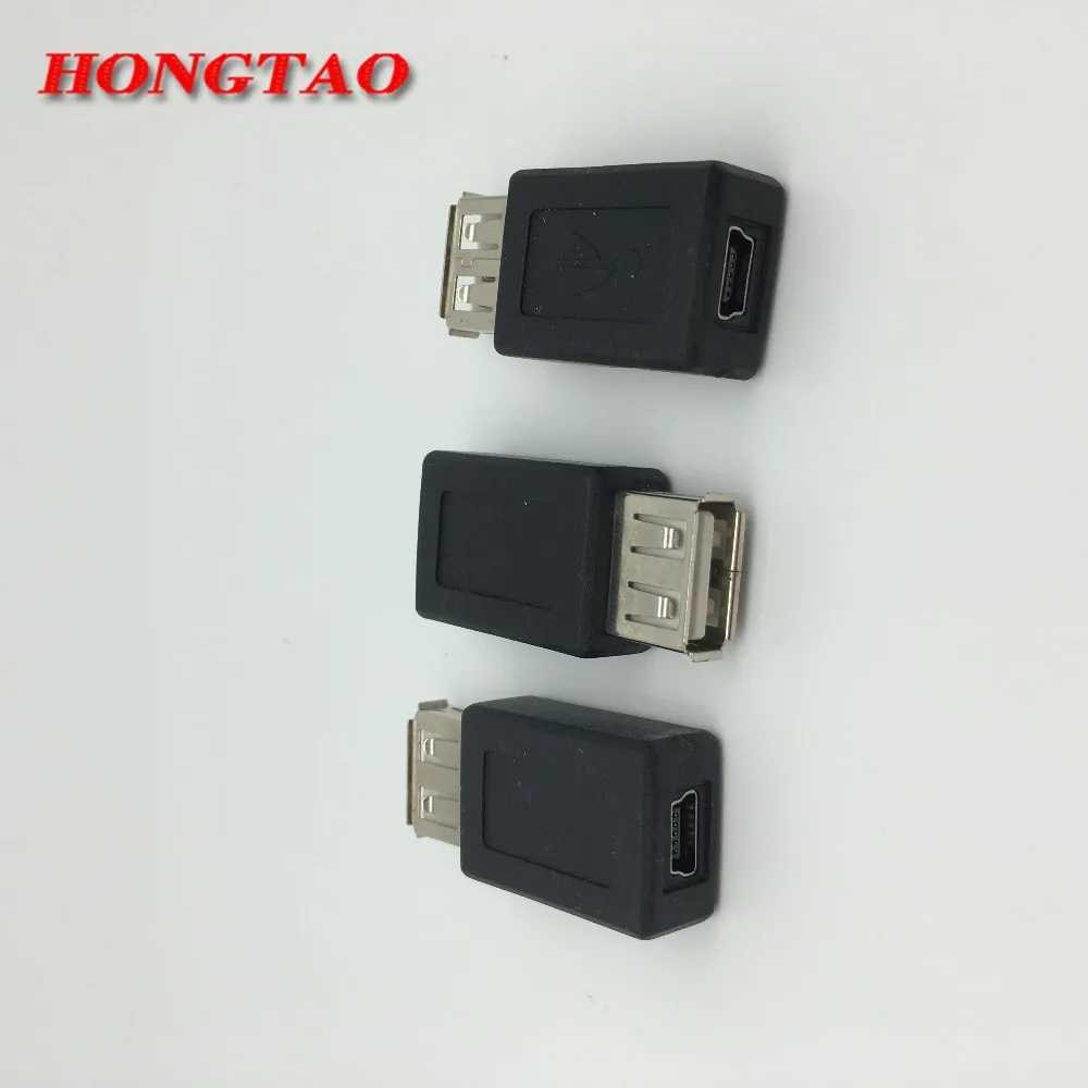 Черный адаптер USB 2 0 типа Мама в mini B мама переходник MINI 5P usb для компьютера OTG New