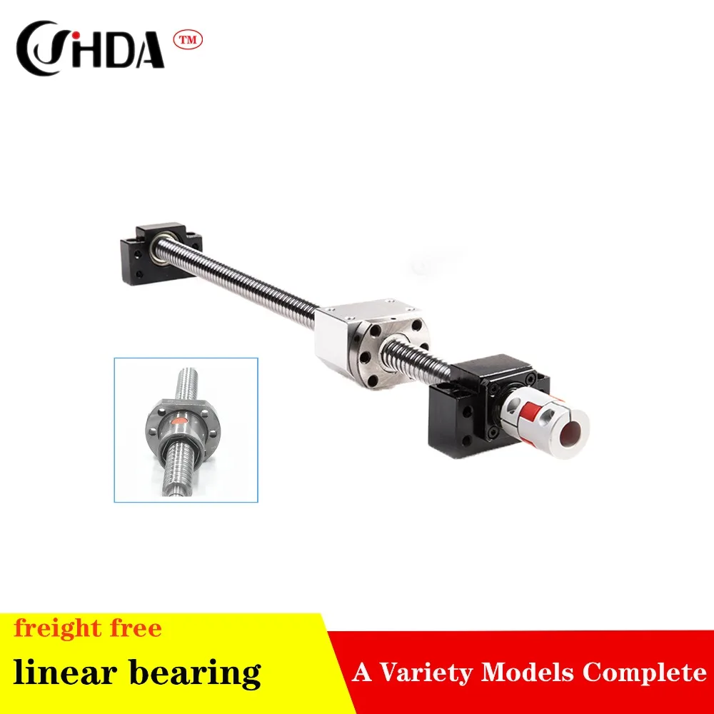 

SFU1605 set:ball screw SFU1605 + 1605Ball nut +Ball nut housing + BK/BF12 final suporte + coupling 8*10 CNC parts