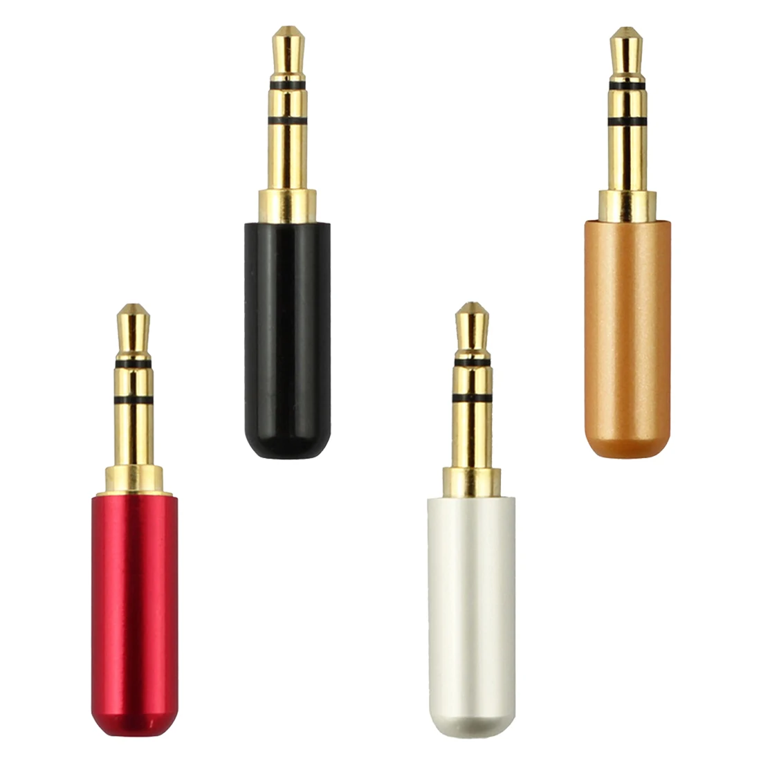 qyfang 100pcs 3 5mm bend plug audio jack 3 pole hifi earphone splice adapter diy repair 90 degree stereo solder wire connector купить по лучшей цене