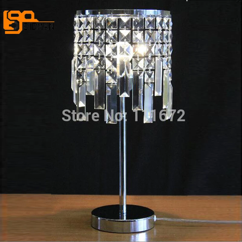 

new nice design K9 crystal modern table lamps for living room light