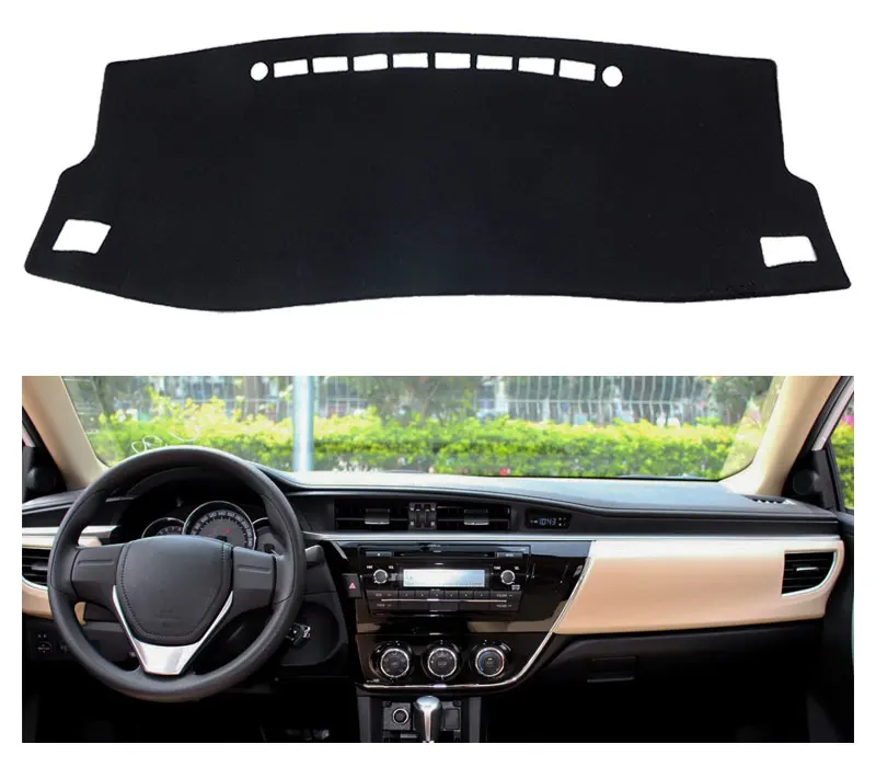 For LHD Toyota Corrola 2017 2016 2015 2014 2013 2012 Car Dashboard Mat Cover Pad Auto Shade Cushion Interior Styling Accessories (7)
