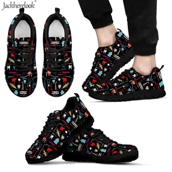 

Jackherelook Tooth/Dentist/Dentistry Printed Woman Flats Shoes Casual Summer Spring Air Mesh Sneakers Breath Footwear Female