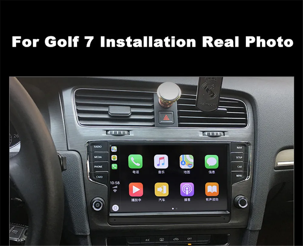 For VW Golf 7 MK7 2014 2015 For Volkswagen MIB System Android Auto CarPlay Quad Core Car Accessories Radio Stereo GPS Navigation