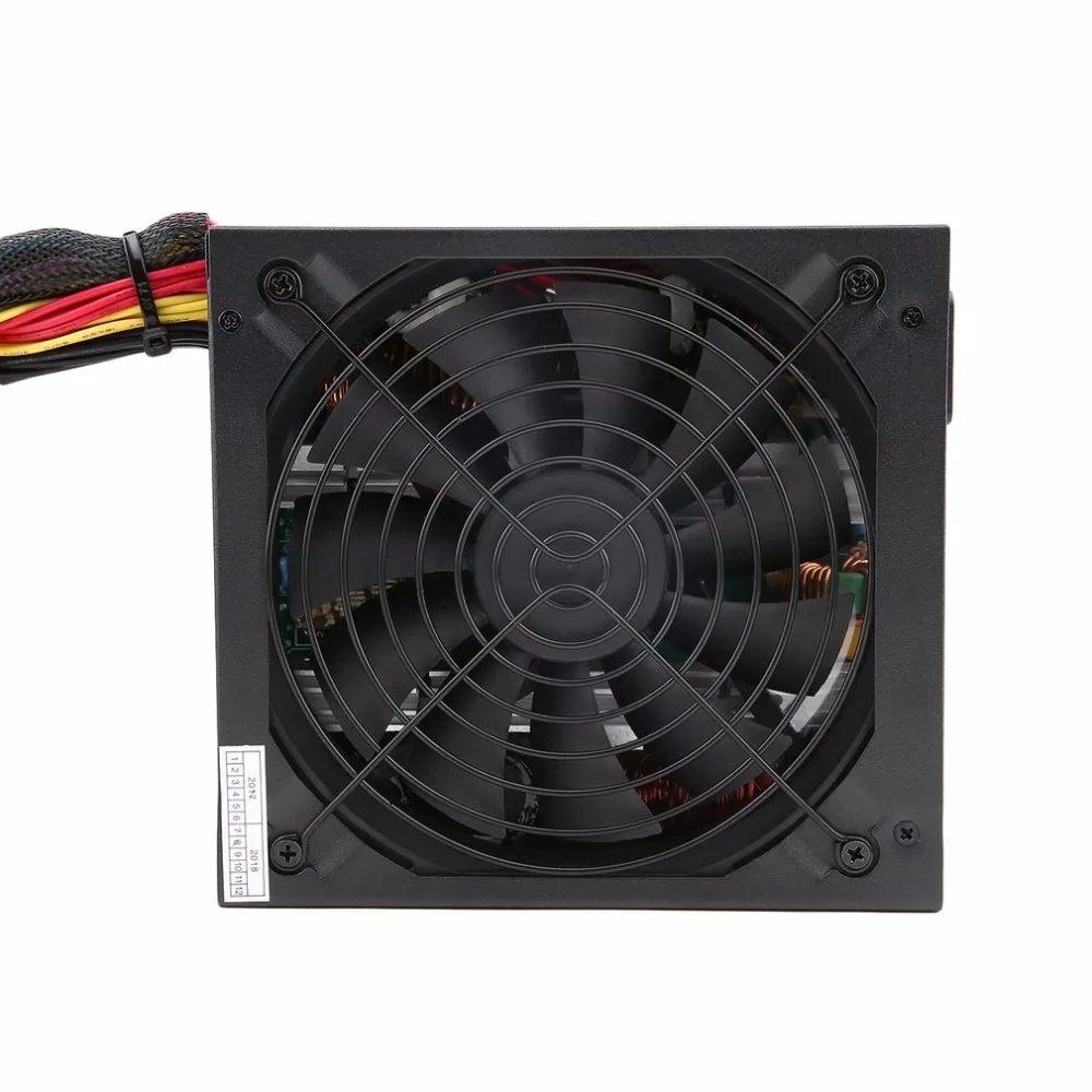 1600W Power Supply For 6 GPU Eth Rig Ethereum Coin Mining Miner Machine with Low Noise Cooling Fan for 370/470/380 / 380X / 480