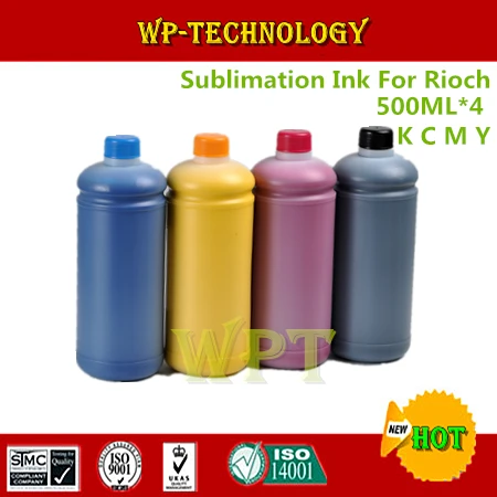 

500ML*4 Sublimation ink Suit for Ricoh printer , heat transfer printing ink for GC21 GC31 GC41 etc