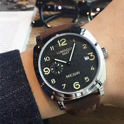 MEGIR оригинальный бренд модные для мужчин часы кварцевые часы для мужчин непромокаемые наручные часы Военная Униформа часы relogio masculino
