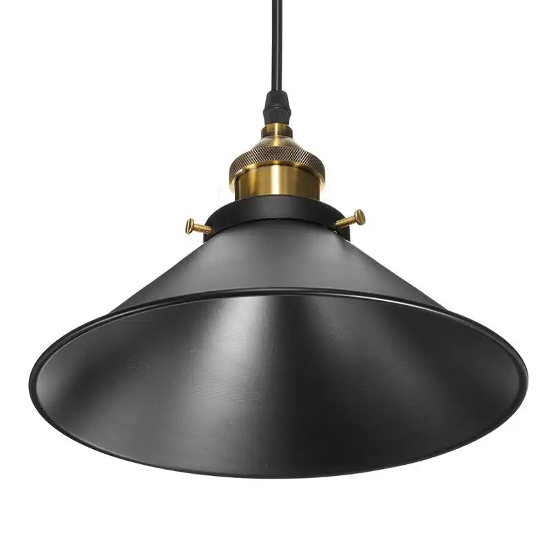 24CM Iron Retro Vintage Pendant Lights E27 Pendant Lamp Fixtures Bar Industrial Kitchen Bedroom Decor 110V
