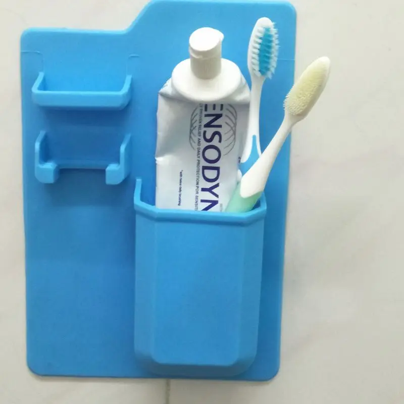 Силиконовый органайзер для зубных щеток, держатель для зубной пасты