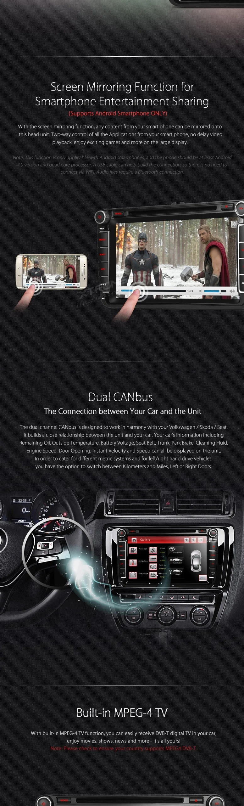 Excellent 8" Special Car DVD for Skoda Yeti 2013 2014 2015/VW/SEATwith MPEG2/4 DVB-T Digital TV Function & Android Mirror Link Support 2 Excellent 8" Special Car DVD for Skoda Yeti 2013 2014 2015/VW/SEATwith MPEG2/4 DVB-T Digital TV Function & Android Mirror Link Support 2