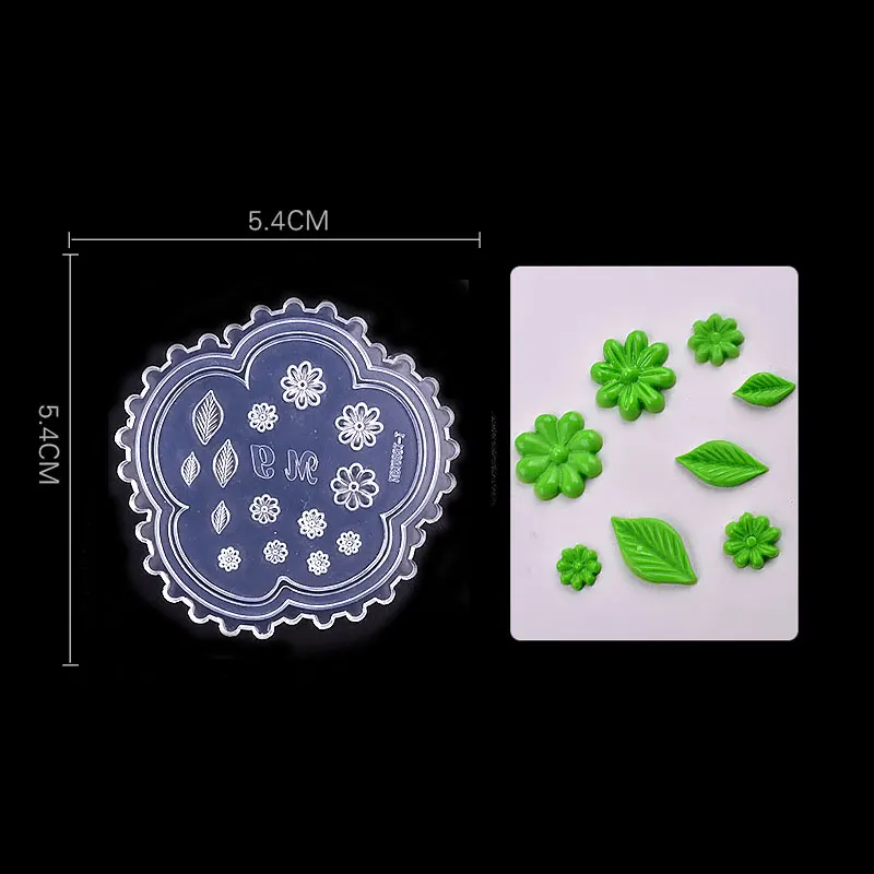 Новинка, 1 шт., силиконовая форма для дизайна ногтей, Модный цветочный узор ромашки, 3D листья, книги, форма для ногтей, УФ-гель, дизайн, маникюрные аксессуары, инструменты - Цвет: 03