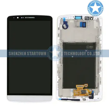 

Full LCD Display Touch Screen Digitizer Assembly+ Frame Replacement Part for Lg G3 D850 D851 D855 Vs985(white)