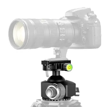 

XILETU G-54 Tripod Ball Head 360 Degree Double Panoramic Photography Aluminum Ballhead Heavy Duty With Quick Release Plate