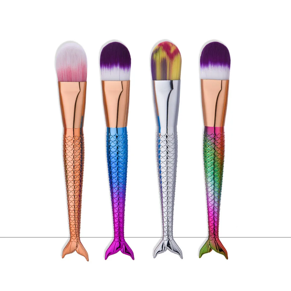 

1PCS Make Up Foundation Eyebrow Eyeliner Blush Cosmetic Professional Concealer Powder Concealer Fish tail Brushes Cosmetic Tool