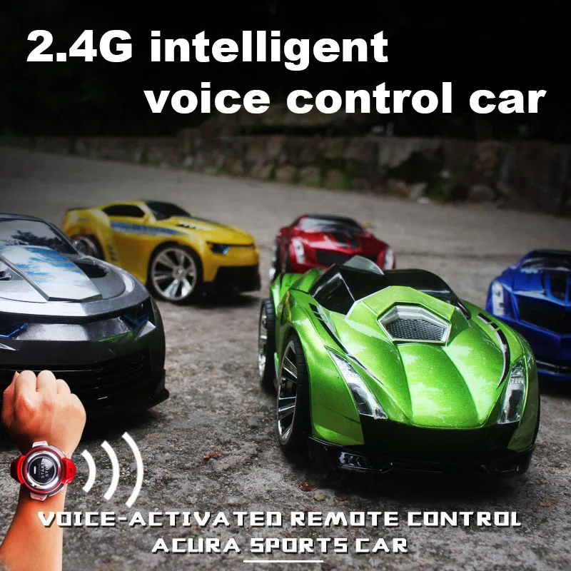

Voice Command Car with Smart Watch 2.4GHz Radio Control Voice-activated RC Car Toys Gifts M09