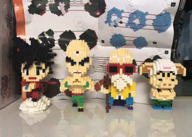 SC аниме Dragon Ball Z Son Goku Супер Saiyan Vegeta Frieza Majin Buu Cell DIY мини-строительные алмазные маленькие блоки игрушки новые в сумки