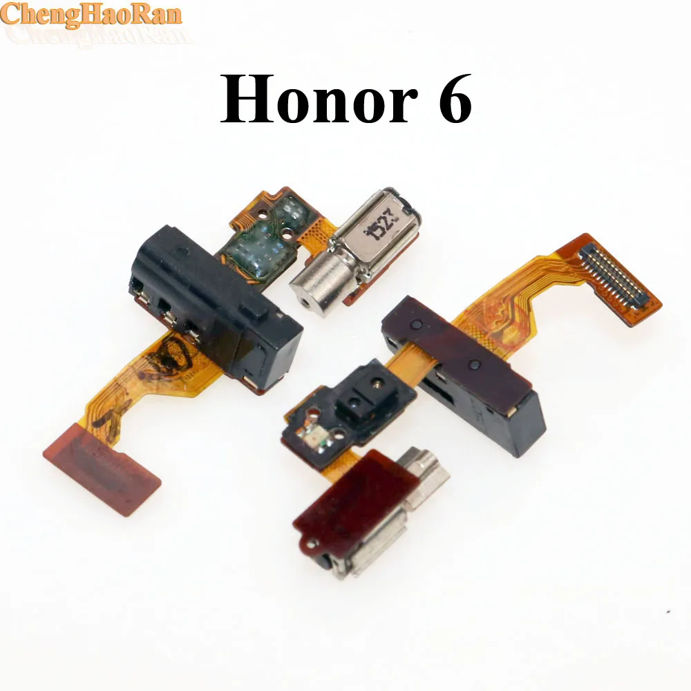 ChengHaoRan 10pcs for Huawei Honor 6 Plus Headphone Earphone Audio Jack Flex Cable Ribbon Replacement Cell Phone Repair Parts
