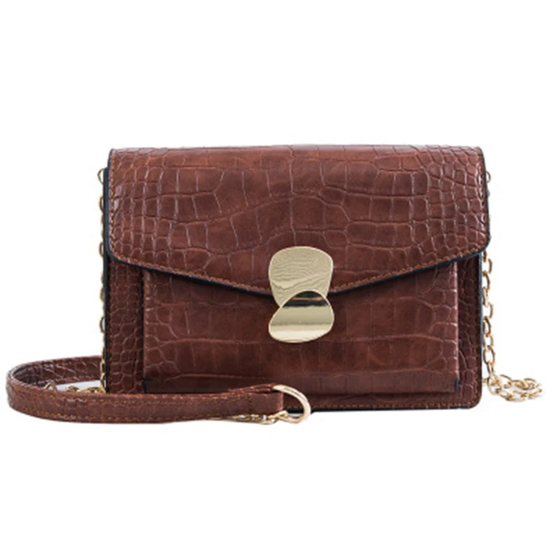 

2019 explosion models Korean version of the chain small square bag fashion wild elegant temperament shoulder Messenger bag