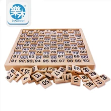 Montessori Wooden Educational toys 1 100 digital cognitive Mathematics toys Teaching Logarithm Version Kid early learning