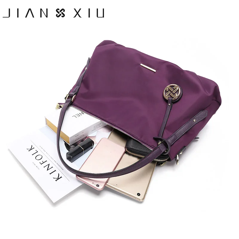 JIANXIU Brand Women Handbag Nylon 3 Color Female Top-hand Bag Casual Shoulder Crossbody Bags For Women New Large Size Tote