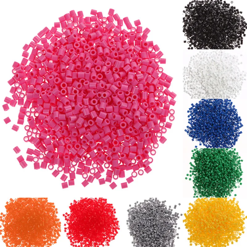 1000pcs 5mm EVA Hama Perler Beads Toy Kids Fun Craft DIY Handmaking Fuse Bead Multicolor Creative
