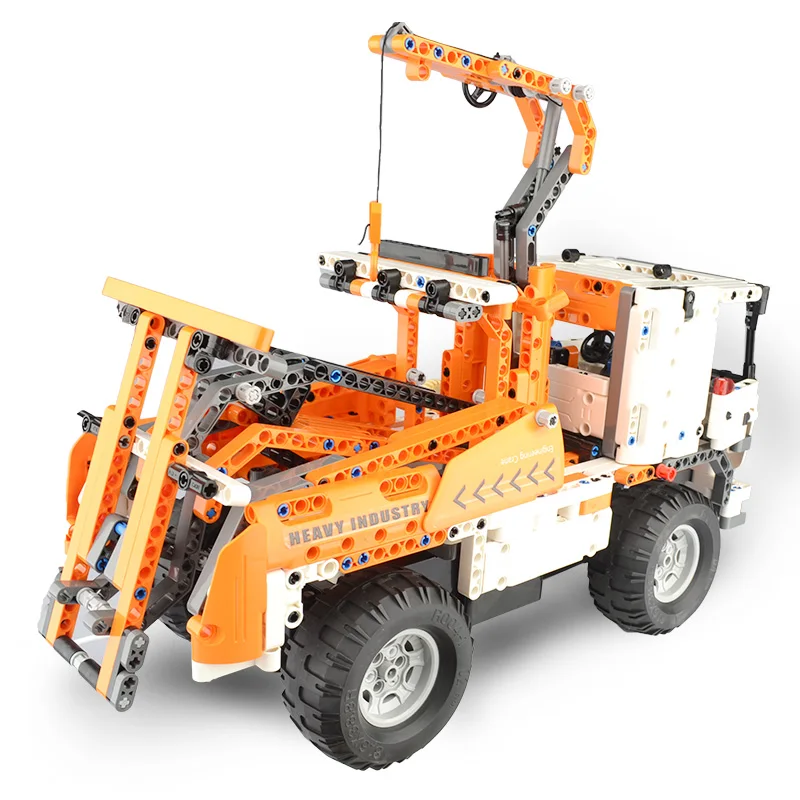 

Technic Series Remote Control Crane Building Block Enlighten Best DIY Toy Compatible LegoINGLYS Educational Toy 839 Pcs