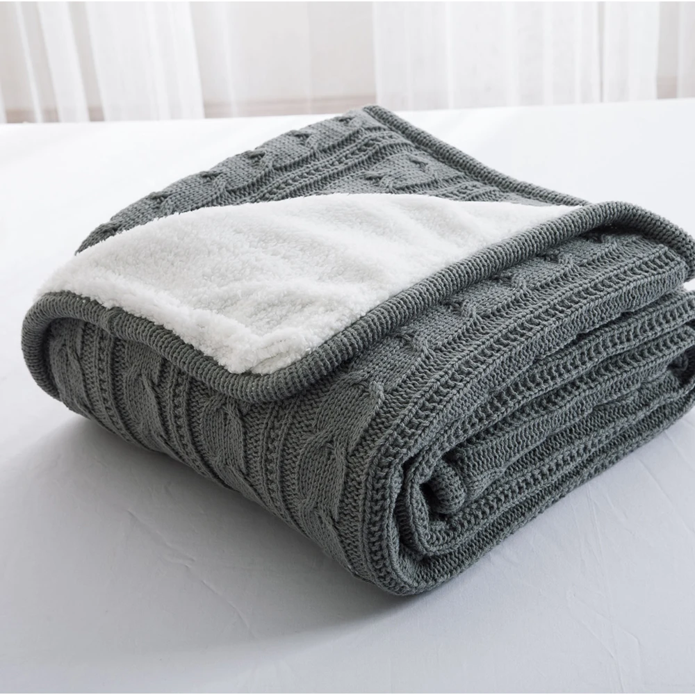 MDCT Soft Warm Cashmere like Blanket Autumn Winter Sofa Bed Cover