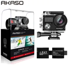 AKASO Brave 4 WIFI 4K Outdoor Action Camera HD Waterproof Camcorder Diving Underwater Bike Helmet Video Cam for Extreme Sports