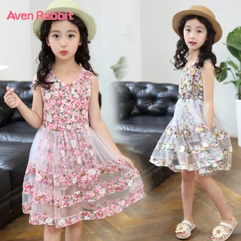 

Aven Rabbit baby girls dress kids dresses for girls clothes vogue princess dress lace kid girl dresses vestidos girl clothes