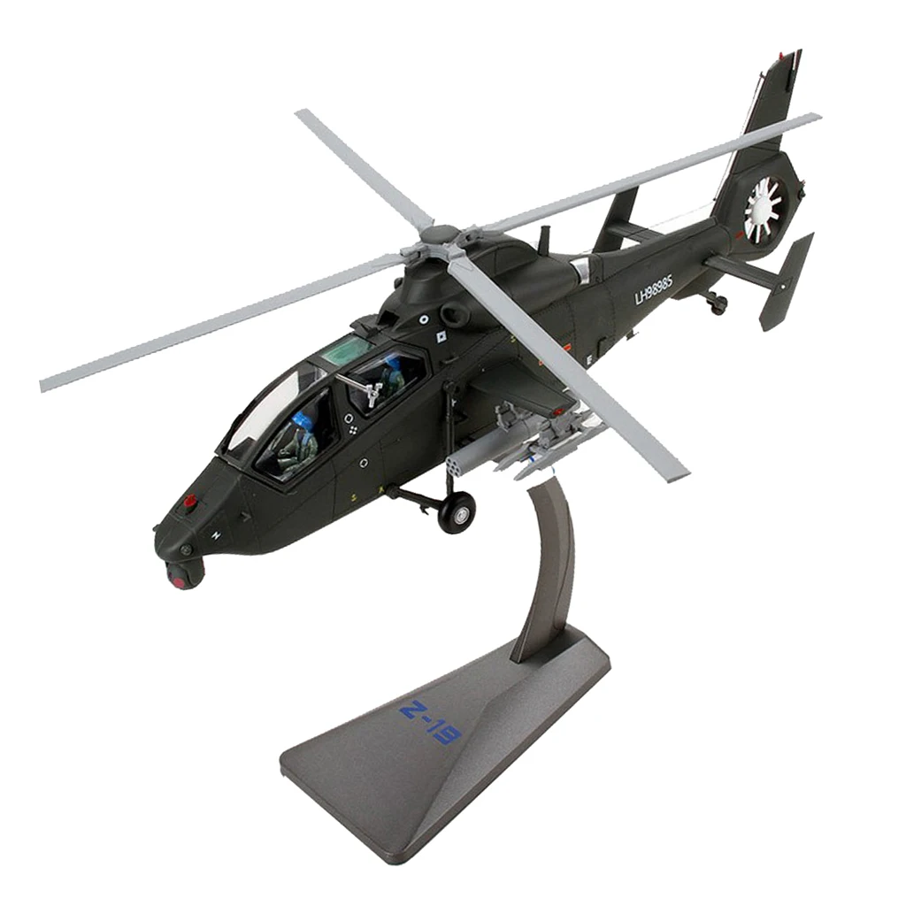 1/48 Diecast Alloy Airplane Model Z-19E Yuan Dedicated Attack Helicopter