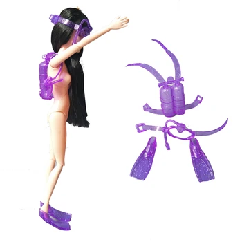 

Mininature Simulation Diving mask equipment swimming toys for 1/6 dolls accessory for barbie doll