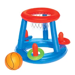 Детский надувной плавающий баскетбольный обруч кольцеброс детский бассейн игрушка AN88
