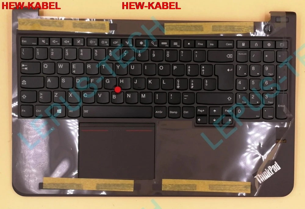 Итальянская клавиатура IT layout UK для LENOVO для S5-531 с подсветкой с черным цветом