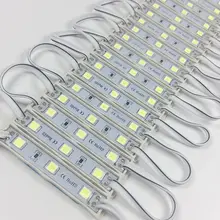 10 Pz/lotto HA CONDOTTO il Modulo 5054 3 LED DC12V Pubblicità Impermeabilizzano il Disegno HA CONDOTTO I Moduli di Colore Bianco di Illuminazione Super Luminoso