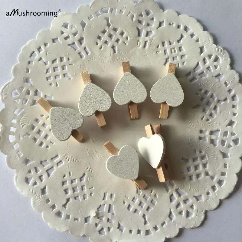 25 шт. Деревянные прищепки в виде сердца|clothespin picture|mini wooden clothespinsmini pc mk802 iii |